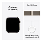 Montre connectée Apple Watch Series 10 GPS  + Cellular - Titane Naturel - Bracelet Milanais - 42 mm - Autre vue