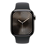 Montre connectée Apple Watch Series 10 GPS  + Cellular - Titane Ardoise - Bracelet Sport Noir - 42 mm - Taille S/M - Autre vue