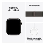 Montre connectée Apple Watch Series 10 GPS  + Cellular - Titane Ardoise - Bracelet Milanais - 42 mm - Autre vue