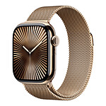 Montre connectée Apple Watch Series 10 GPS  + Cellular - Titane Or - Bracelet Milanais - 42 mm - Autre vue