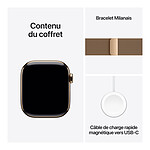 Montre connectée Apple Watch Series 10 GPS  + Cellular - Titane Or - Bracelet Milanais - 42 mm - Autre vue