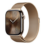 Montre connectée Apple Watch Series 10 GPS  + Cellular - Titane Or - Bracelet Milanais M/L - 46 mm - Autre vue