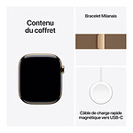 Montre connectée Apple Watch Series 10 GPS  + Cellular - Titane Or - Bracelet Milanais M/L - 46 mm - Autre vue