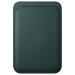 Coque et housse Apple Porte-cartes en tissage fin avec MagSafe pour Apple iPhone - Vert Foncé - Autre vue