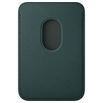 Coque et housse Apple Porte-cartes en tissage fin avec MagSafe pour Apple iPhone - Vert Foncé - Autre vue