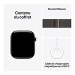 Montre connectée Apple Watch Series 10 GPS  + Cellular - Titane Ardoise - Bracelet Milanais M/L - 46 mm - Autre vue