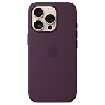 Coque et housse Apple Coque en silicone avec MagSafe Prune - iPhone 16 Pro Max - Autre vue