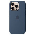 Coque et housse Apple Coque en silicone avec MagSafe Denim - iPhone 16 Pro Max  - Autre vue