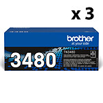 Toner Brother TN-3480 - Noir x3 - Autre vue