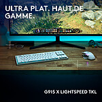 Clavier PC Logitech G G915 X Lightspeed TKL - GL Tactile - Blanc - Autre vue