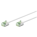 Câble RJ45 Goobay Câble RJ45 Slim Cat 8.1 U/FTP - 0.15 m - Blanc - Autre vue