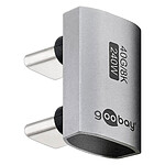 Câble USB Goobay Adaptateur USB-C Mâle vers USB-C Mâle en U à 180° - Autre vue