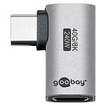 Câble USB Goobay Adaptateur USB-C Mâle vers USB-C Femelle coudé à 90° - Autre vue