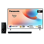 TV Panasonic 75W95AEG + Yamaha ATS-B400 Noir - Autre vue