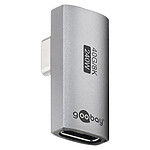 Câble USB Goobay Adaptateur USB-C Mâle vers USB-C Femelle Vertical à 90° et Rotatif - Autre vue