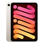 Tablette Apple iPad mini (2024) Wi-Fi + Cellular - 128 Go - Lumière Stellaire - Autre vue