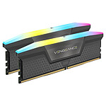 Mémoire Corsair Vengeance RGB Black - 2 x 16 Go (32 Go) - DDR5 6400 MHz - CL32 - Ryzen Edition - Autre vue