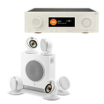 Ensemble Home-Cinéma JBL MA7100HP Blanc + Focal Dôme Flax Pack 5.1 Blanc - Autre vue