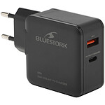 Chargeur Bluestork Chargeur USB-C/A 65W GaN (Noir) - Autre vue