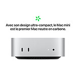 Mac et iMac Apple Mac mini M4 SSD 256 Go / Ram 16 Go (MU9D3FN/A) - Autre vue