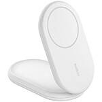 Chargeur Belkin BoostCharge Socle de Recharge Aimanté et Pliable Qi2 15W - Blanc - Autre vue