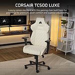 Fauteuil / Siège Gamer Corsair TC500 Luxe - Frost - Autre vue