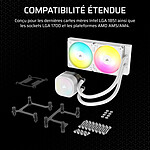 Watercooling AIO Corsair Nautilus 240 RS ARGB - Blanc - Autre vue