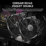 Ventilateur Boîtier Corsair RS140 Dual Pack - Noir - Autre vue