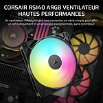 Ventilateur Boîtier Corsair RS140 ARGB - Noir - Autre vue