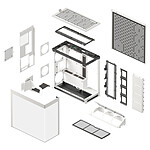 Boîtier PC HAVN HS420 VGPU - Blanc - Autre vue
