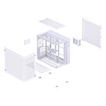 Boîtier PC Jonsbo TK-3 - Blanc - Autre vue