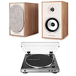 Mini-chaine Triangle Borea BR02 CONNECT Chêne Clair + Audio-Technica AT-LP60XUSB Gris - Autre vue