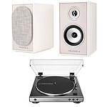 Mini-chaine Triangle Borea BR02 CONNECT Crême + Audio-Technica AT-LP60XUSB Gris - Autre vue
