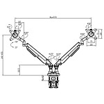 Bras & support écran PC INOVU Premium Mount LT2 - Noir - Autre vue