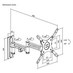 Support TV Goobay Caravan TV Mount 380 - Autre vue