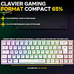 Clavier PC The G-Lab Keyz Titanium - Blanc - Autre vue