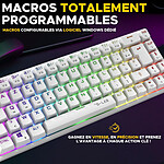 Clavier PC The G-Lab Keyz Titanium - Blanc - Autre vue