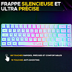 Clavier PC The G-Lab Keyz Hydrogen Wireless - Blanc - Autre vue