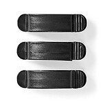 Passe câble et serre câble Nedis Lot de 3 Clips de câbles - 3 slots jusqu'à 7.5 mm - Noir - Autre vue