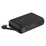 Batterie et powerbank Belkin Batterie externe 10K 20W avec câble USB-C intégré - Noir - Autre vue