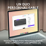 Clavier souris bureautique Logitech Pebble 2 Combo for Mac - Autre vue