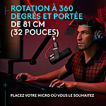 Microphone Logitech G Yeticaster GX - Autre vue Microphone Logitech G Yeticaster GX - Autre vue