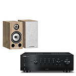 Mini-chaine Yamaha R-N800A Noir + Triangle Comète Ez Chêne clair - Autre vue