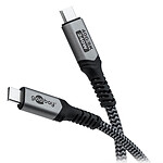 Câble USB Goobay Câble Textile USB4 Type C (M/M) - Power Delivery - 0.5 m - Autre vue