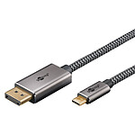 Adaptateur DisplayPort Goobay Câble Textile USB-C / DisplayPort 1,4 (M/M) - 2 m - Autre vue