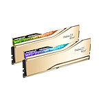Mémoire G.Skill Trident Z5 Royal Or - 2 x 16 Go (32 Go) - DDR5 6000 MHz - CL28 - Autre vue Mémoire G.Skill Trident Z5 Royal Or - 2 x 16 Go (32 Go) - DDR5 6000 MHz - CL28 - Autre vue