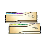Mémoire G.Skill Trident Z5 Royal Or - 2 x 16 Go (32 Go) - DDR5 6000 MHz - CL28 - Autre vue Mémoire G.Skill Trident Z5 Royal Or - 2 x 16 Go (32 Go) - DDR5 6000 MHz - CL28 - Autre vue