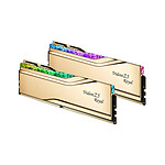 Mémoire G.Skill Trident Z5 Royal Or - 2 x 16 Go (32 Go) - DDR5 6000 MHz - CL28 - Autre vue Mémoire G.Skill Trident Z5 Royal Or - 2 x 16 Go (32 Go) - DDR5 6000 MHz - CL28 - Autre vue