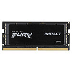 Mémoire Kingston Fury Impact SO-DIMM - 1 x 16 Go (16 Go) - DDR5 6400 MHz - CL38 - Autre vue Mémoire Kingston Fury Impact SO-DIMM - 1 x 16 Go (16 Go) - DDR5 6400 MHz - CL38 - Autre vue