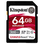 Carte mémoire Kingston SD Canvas React Plus SDR2 - 64GB - Autre vue